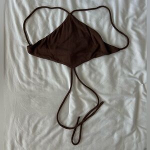 ‘Sky to Moon’ Brown Crop Top